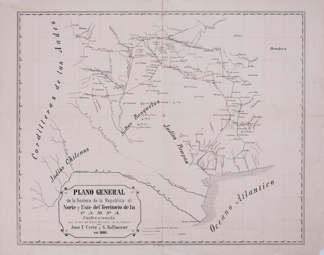 The Frontier of the Argentine Republic to the North and East of the la Pampa Territory in 1869