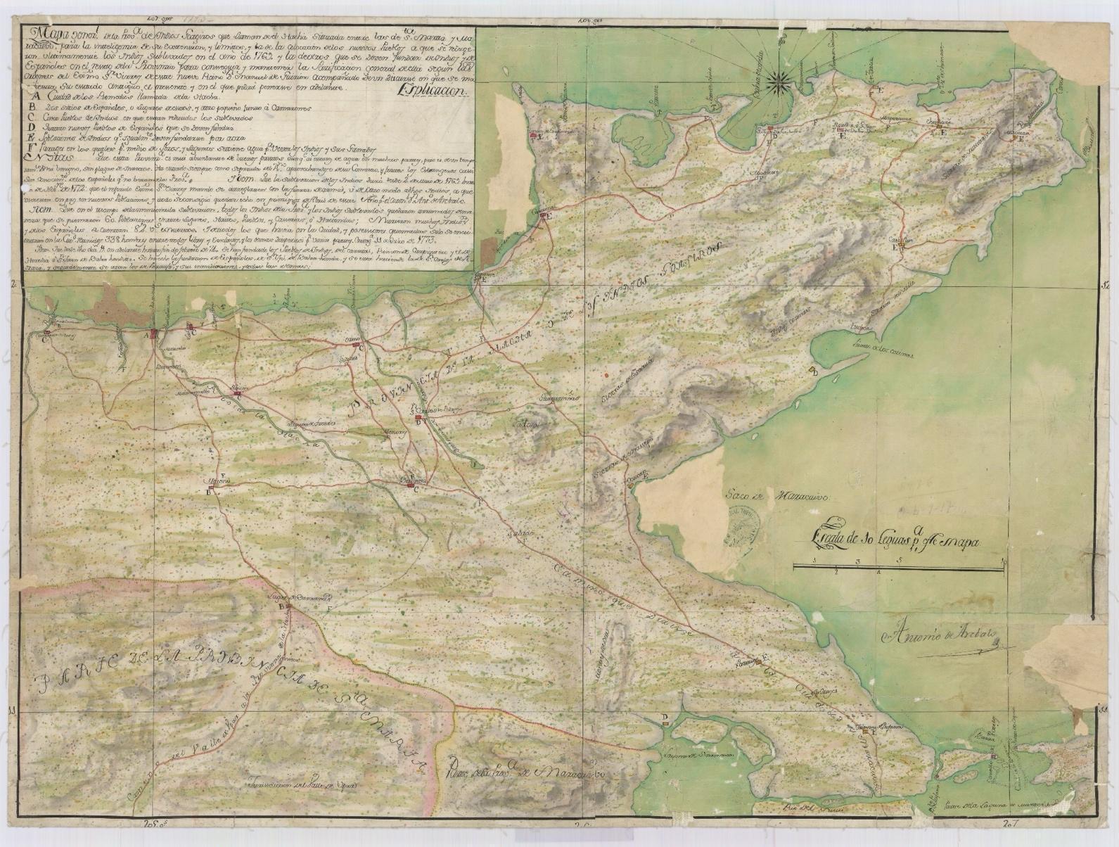 Figure 12. Antonio de Arévalo, Mapa general de la provincia de indios guagiros que llaman del Hacha (1773, Cartagena de Indias). Read more