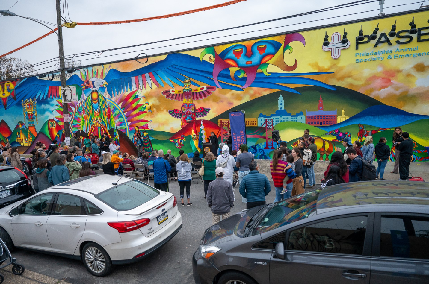 Mural dedication event, September 28, 2023.Photo credit: Bryan Karl Lathrop.